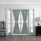 Threadmade Home Colette Faux Silk French Door Window Panel, Mineral - 54"W x 72"L